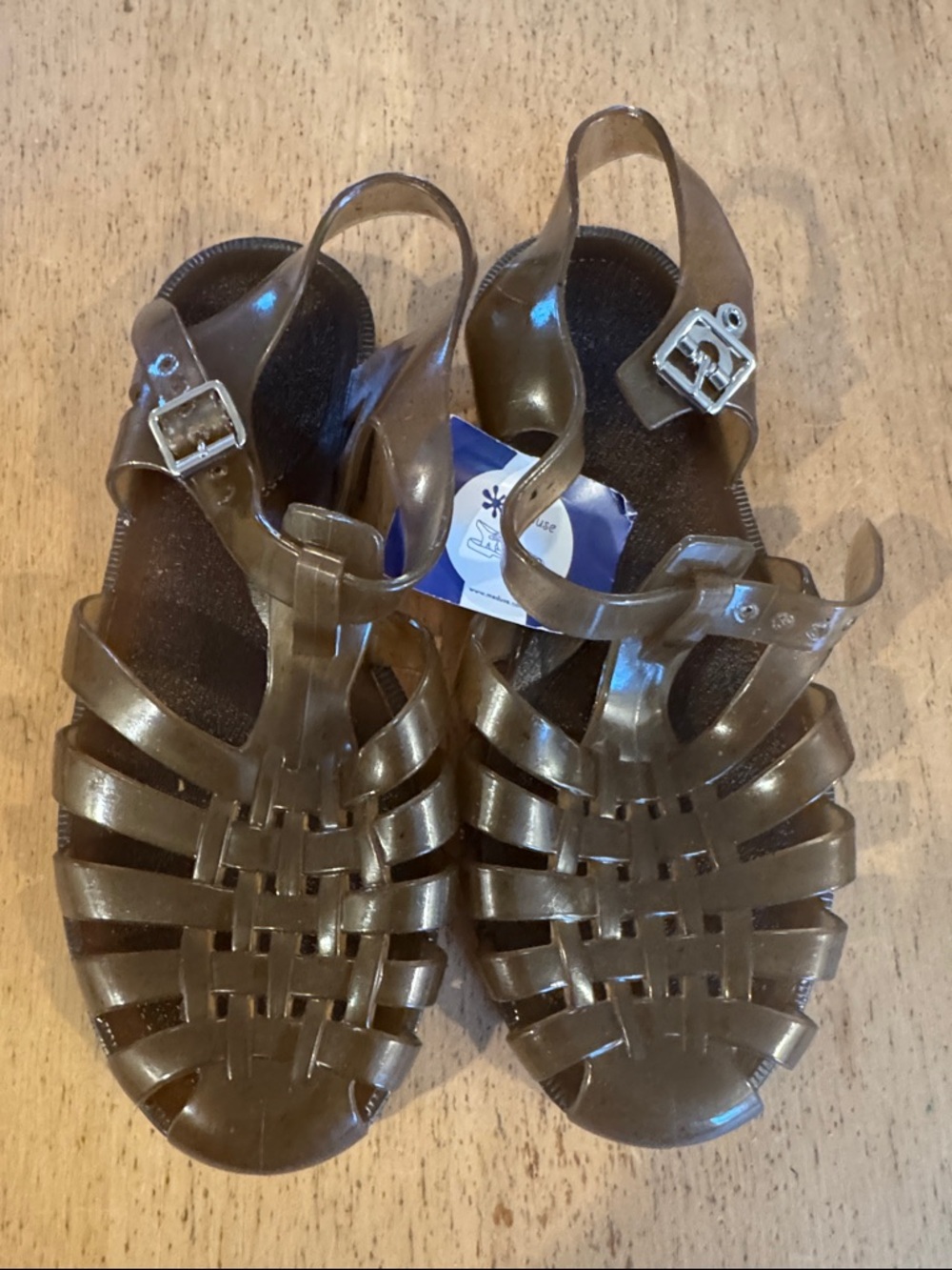 Women’s Clare V. Jelly Sandals with Buckle Strap